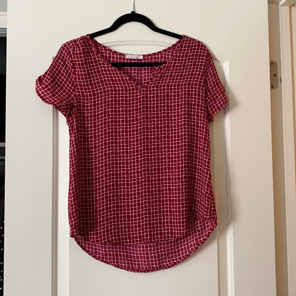 Red blouse